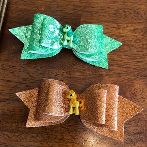 🚨SALE- My Little Pony Glitter Hair Bows ~ 2 Pack